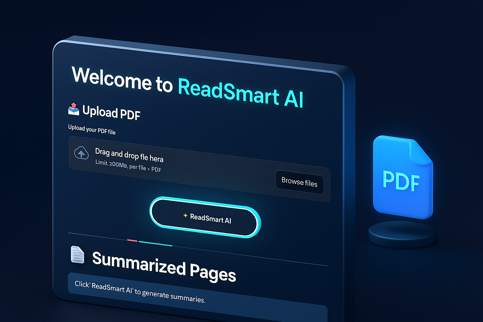 ReadSmart AI – Generative PDF Summarizer & Quiz Assistant